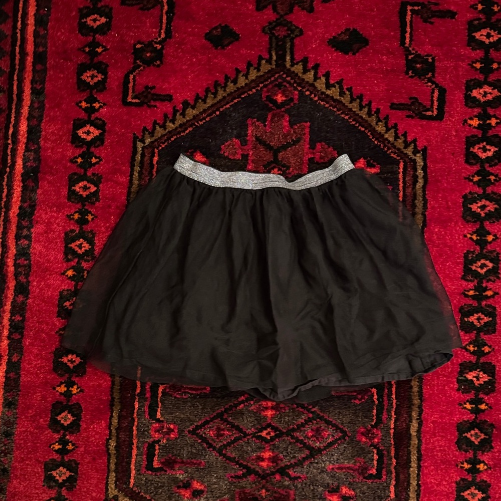 GAP Black Skirt with Silver Trim